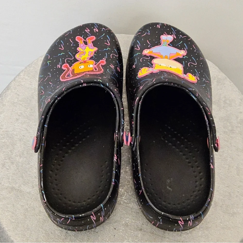 Rugrats CartoonClogs, Kids Size US 2/3 Angelica &Susie.Black Multicolor(O4)✨✨ - Picture 6 of 6